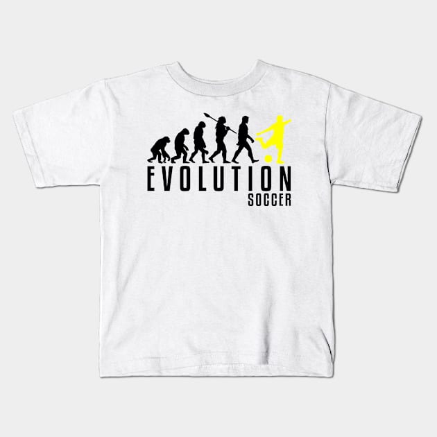 Soccer Evolution Kids T-Shirt by songolas